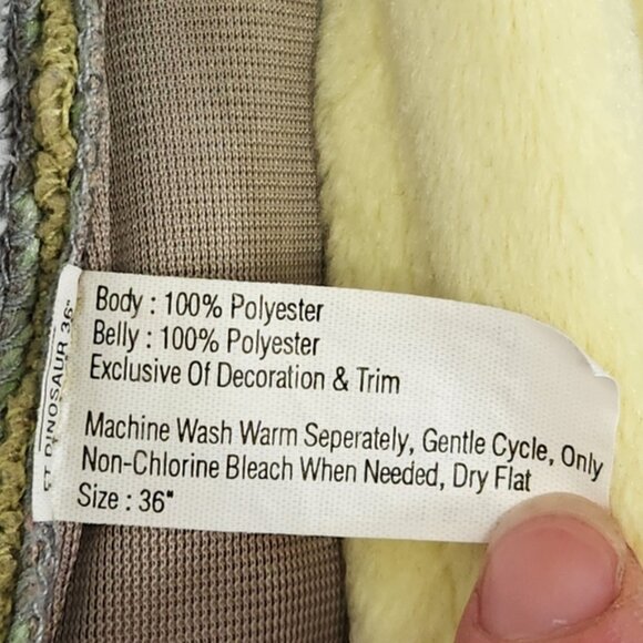 Green Dragon/Dinosaur Plush Toddler Halloween Costume Size 2-3 Yrs - Picture 13 of 14